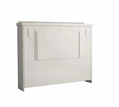 Elsa Drop Table Horizontal Murphy Bed White Finish - The Wallbed Factory