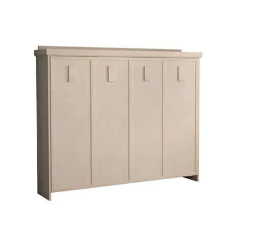 Revera Horizontal Murphy Bed Oak/Unfinished Finish - The Wallbed Factory