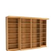 Abbott Library Murphy Bed Oak Honey Finish Main Image - The Wallbed Factory