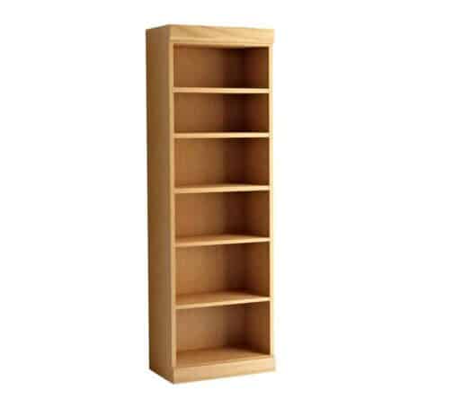 Wall Bed Bookcase In Oak Honey - The Wallbed Factory