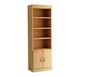 Outer Bookcases with Bottom Cabinet Doors